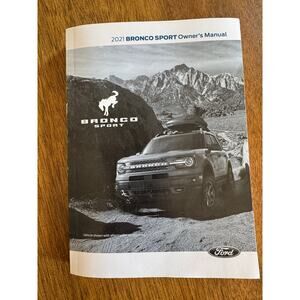 2021 Ford Bronco Sport Owner’s Manual OEM Factory Book Guide M1PJ-19A321-AA